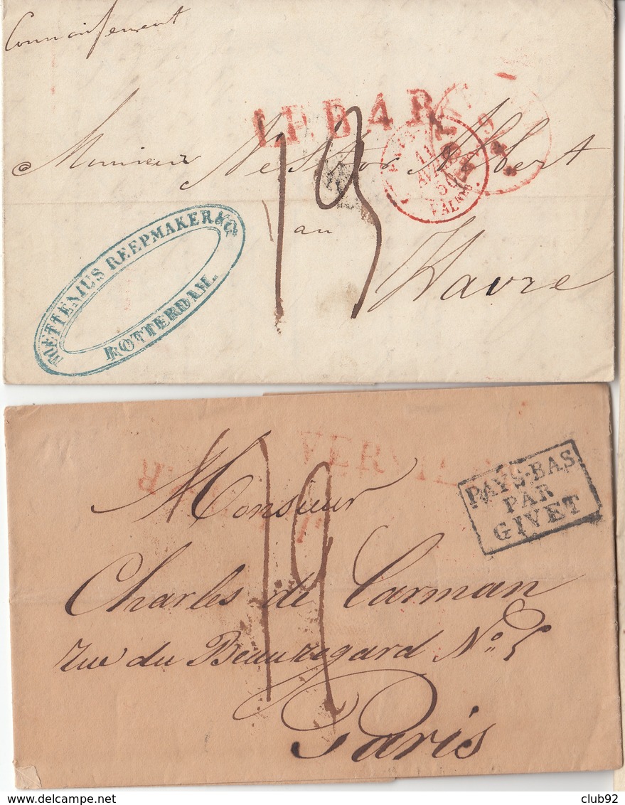 Ensemble de 27 Lettres des n° 2 ( voir Nuances extremes -> N° 12 Joint qques emission 1865. Beau lot dont 3 Btes rurales