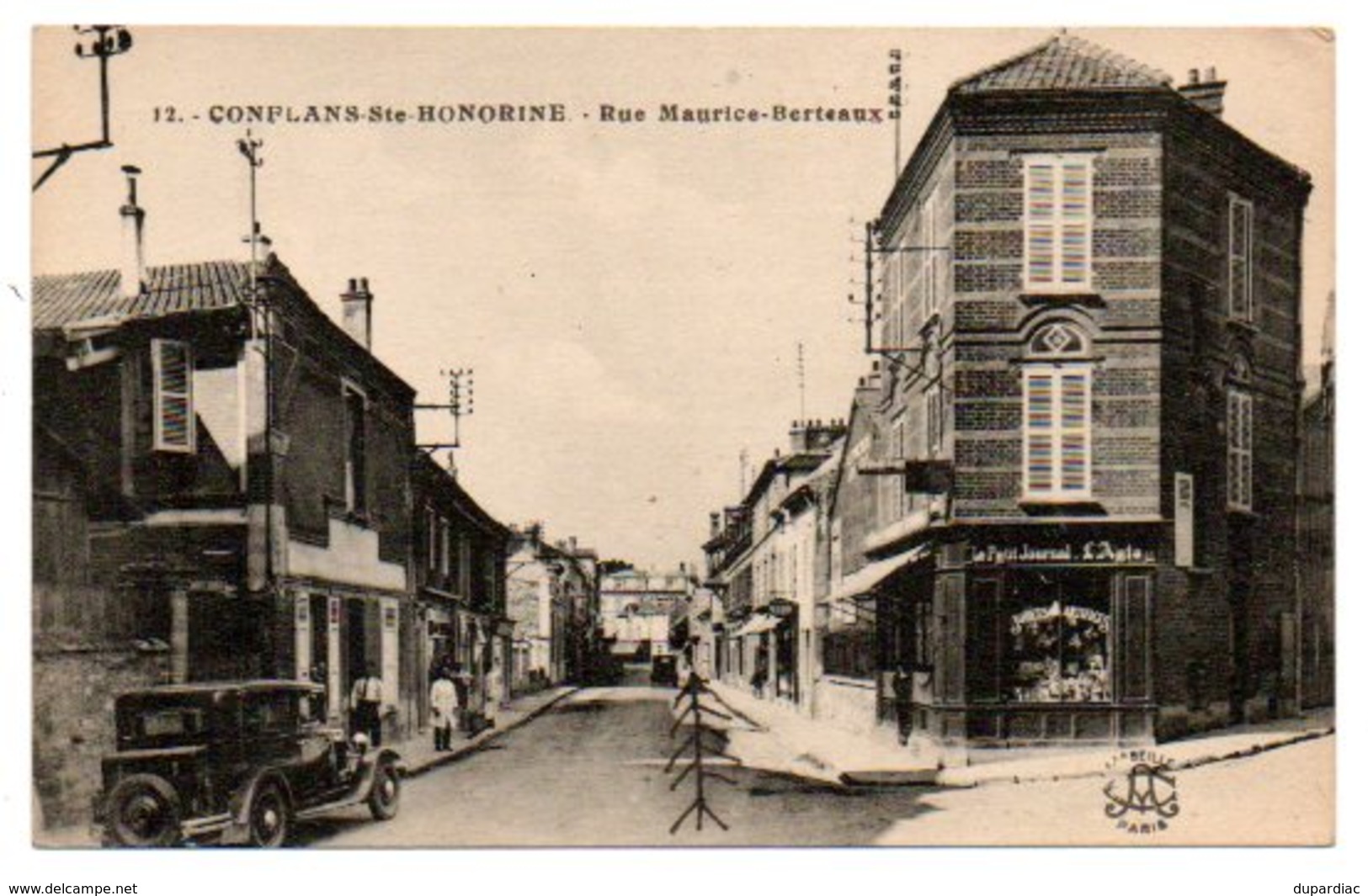 78 - Yvelines / CONFLANS -Ste- HONORINE -- Rue Maurice Berteaux (dos Vert). - Conflans Saint Honorine