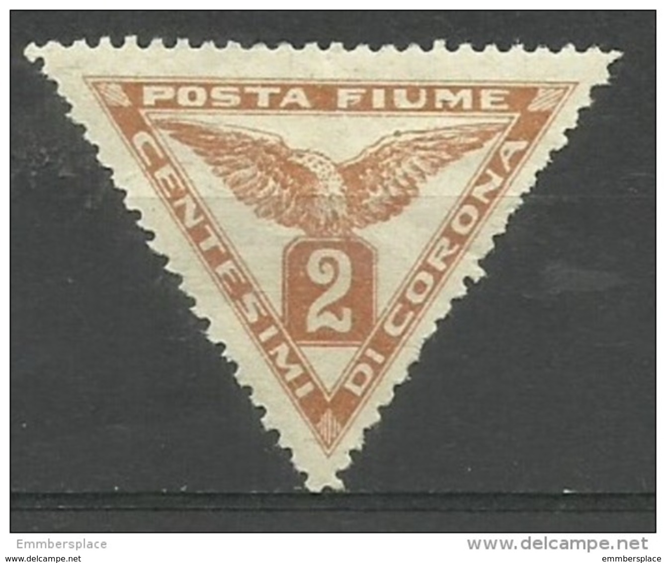 Fiume - 1919 Newspaper Stamp 2c MH *    Mi 49  Sc P2 - Fiume