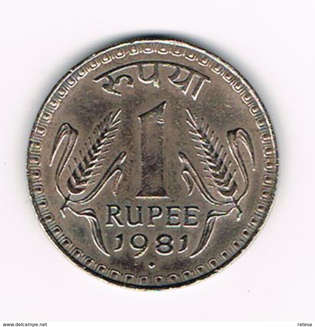 &  INDIA  1 RUPEE  1981 - Inde