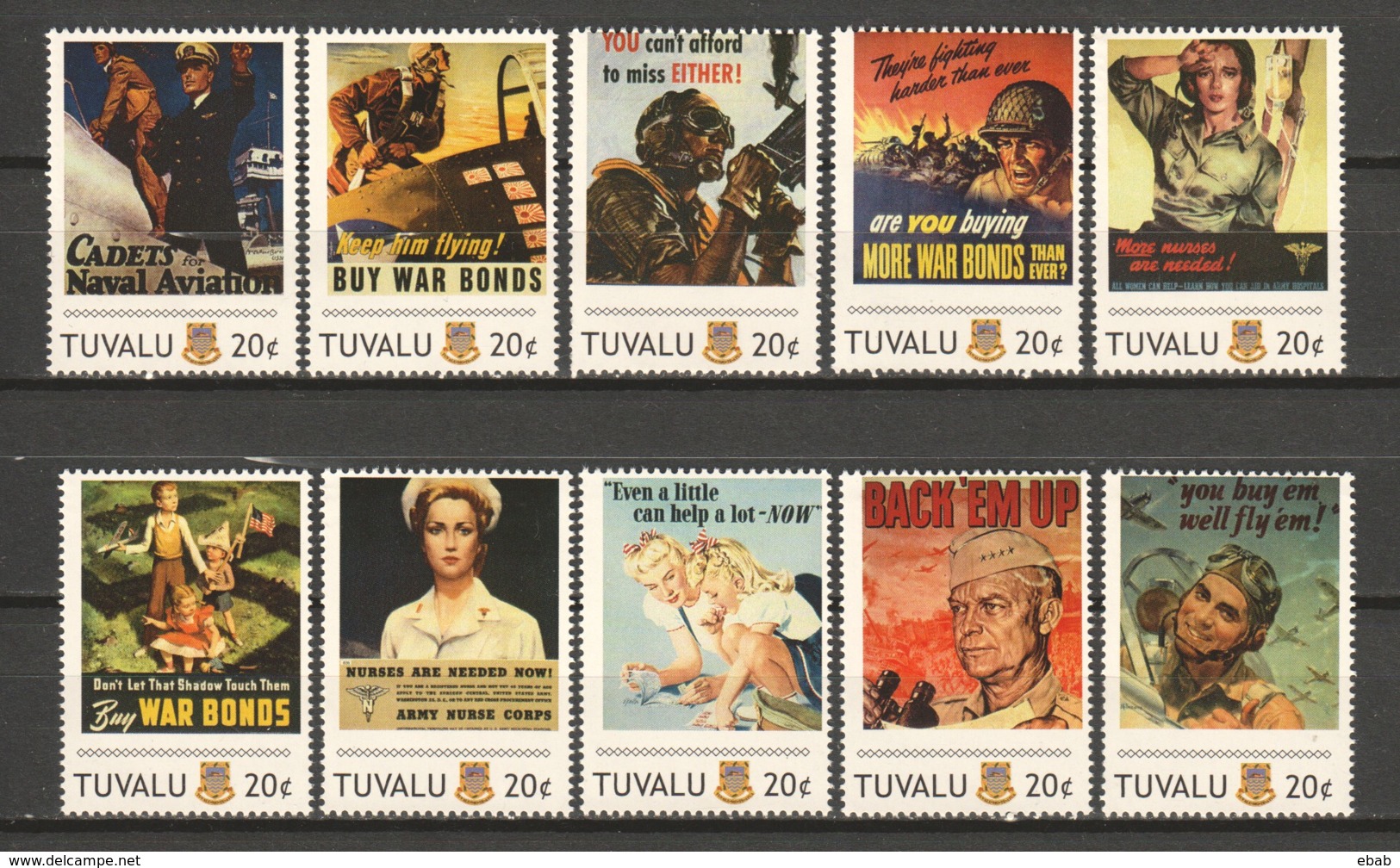 Tuvalu - MNH Serie WORLD WAR II POSTERS - WO2