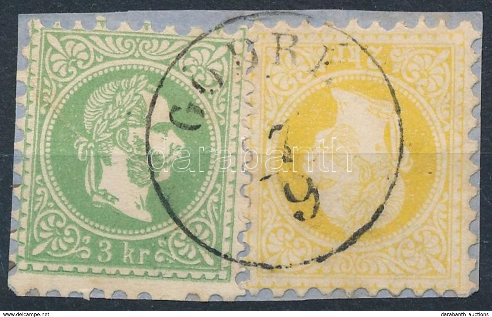 1867 2kr + 3kr  'GÖDRÉ' - Other & Unclassified