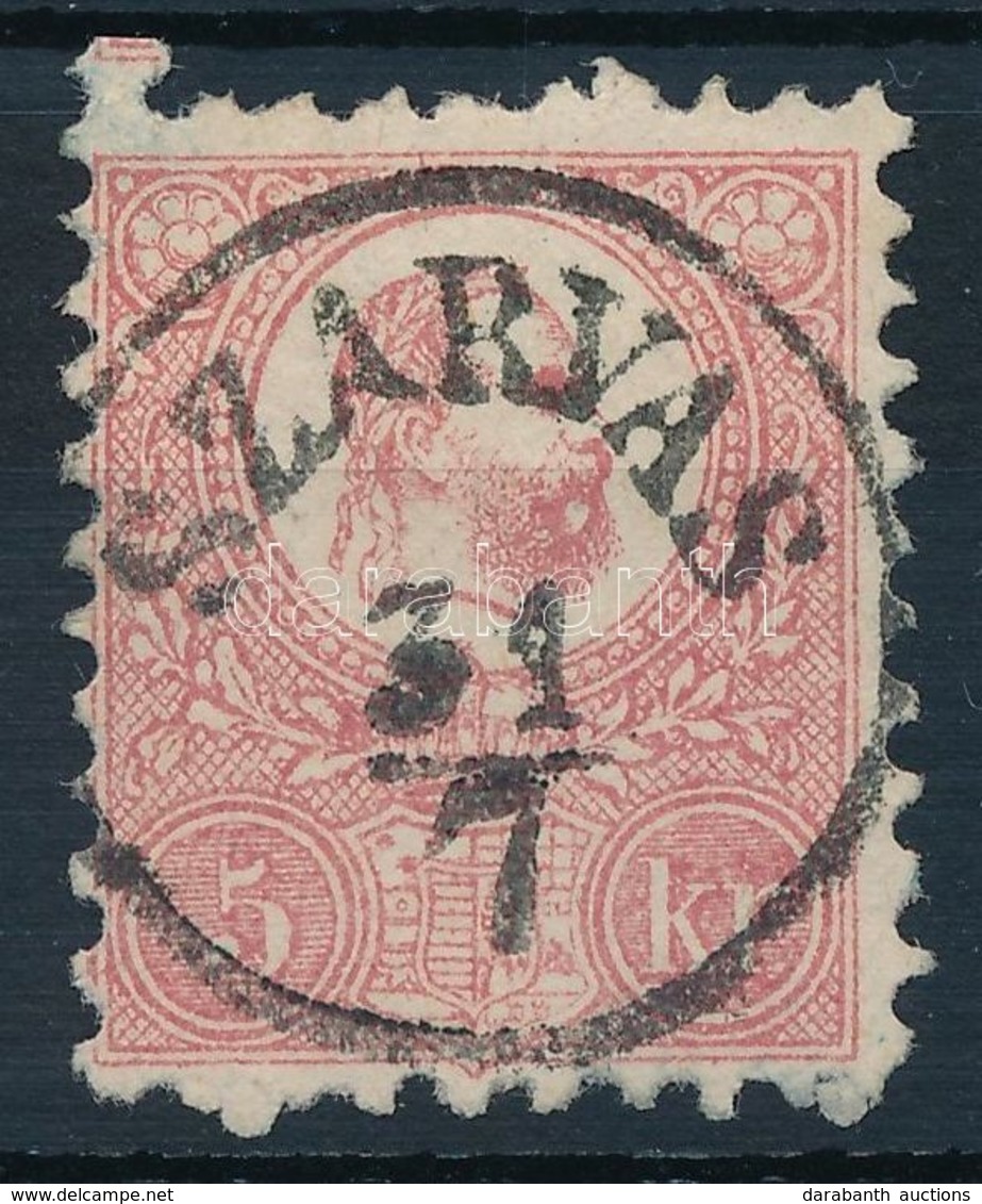 O 1871 Kőnyomat 5kr Luxus 'SZARVAS' Bélyegzéssel - Andere & Zonder Classificatie