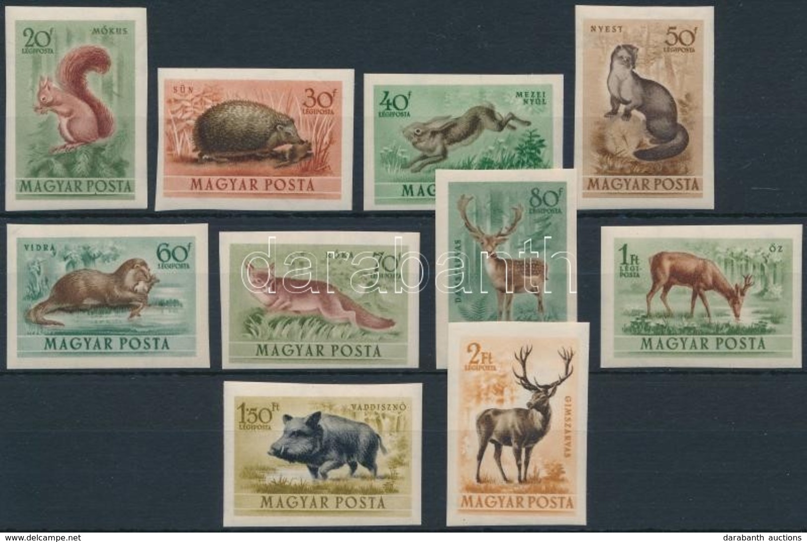 ** 1953 Erdei állatok Vágott Sor (15.000) - Other & Unclassified