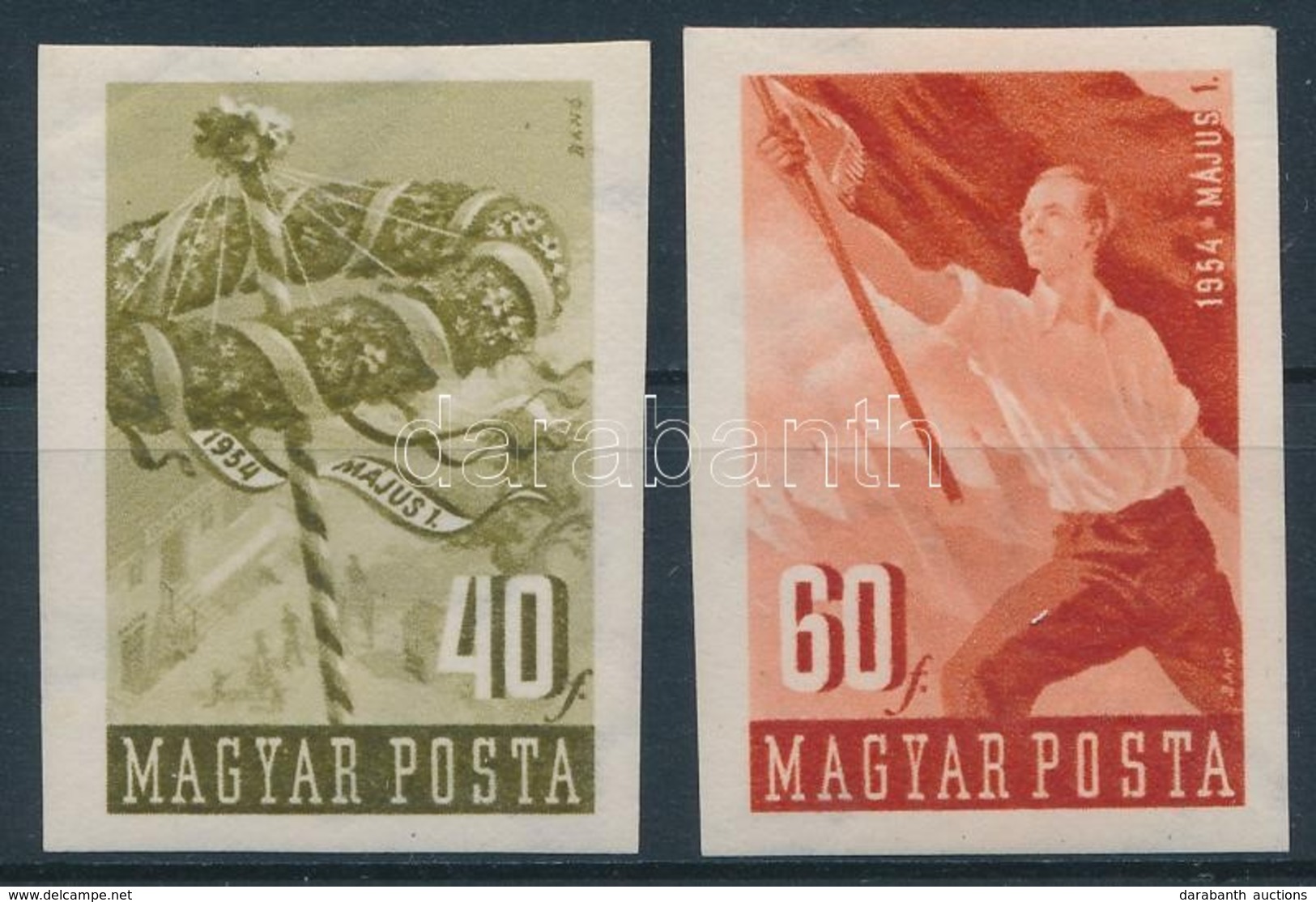 ** 1954 Május 1. (V.) Vágott Sor (8.000) - Other & Unclassified