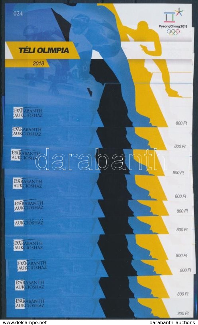 ** 2018 10 Db Téli Olimpia Emlékív (15.000) - Andere & Zonder Classificatie