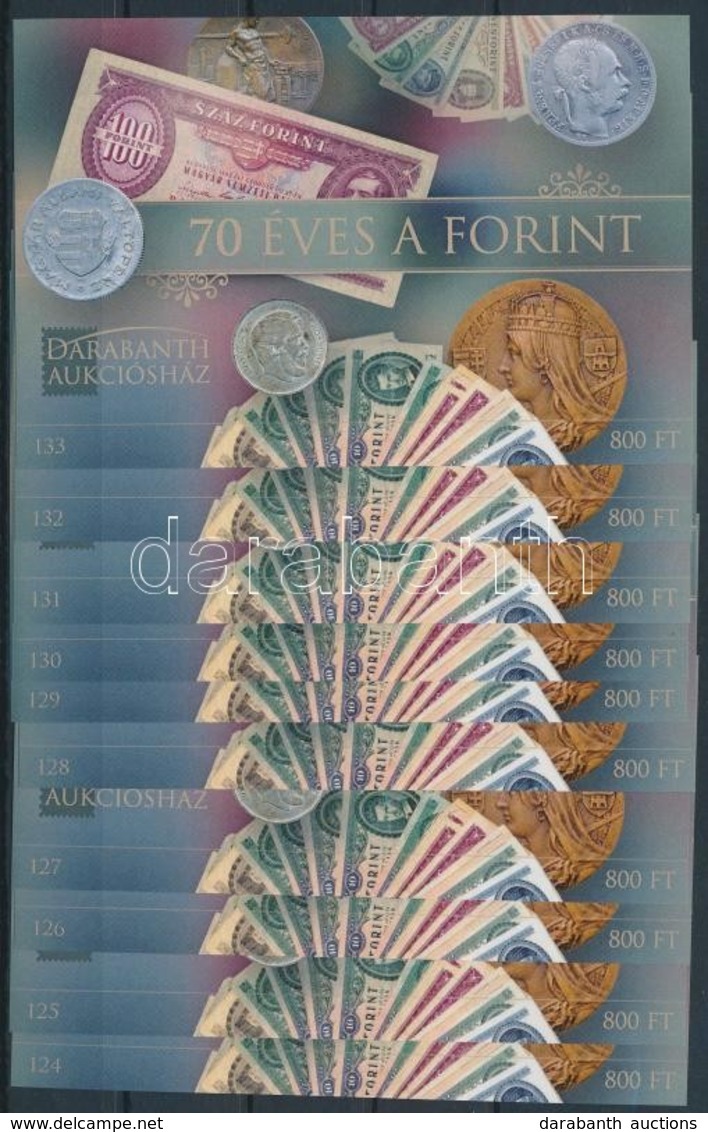 ** 2016 10 Db 70 éves A Forint Emlékív (15.000) - Altri & Non Classificati