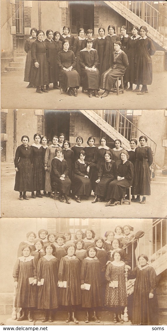 Lot De 12 Cpa Des Hautes-Pyrénées, écoles D'Aventignan Et Mazères (65), Institrice Travès Et Enfants, Carte-photo - Autres & Non Classés