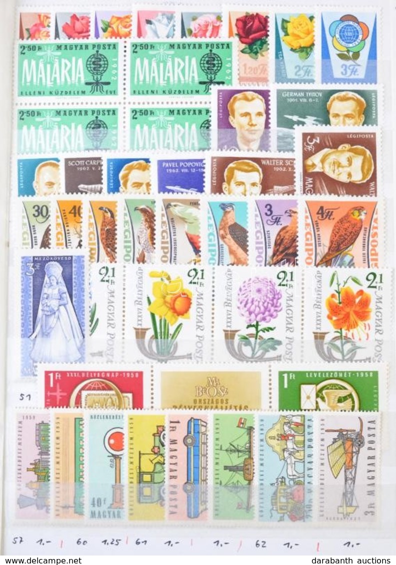 ** 1950-2003 150 Db Sor, 48 Db Blokk és Kisív, Záróértékek, Tévnyomat, Négyes Tömb, FDC-k, Jobb Darabok 16 Lapos Közepes - Sonstige & Ohne Zuordnung