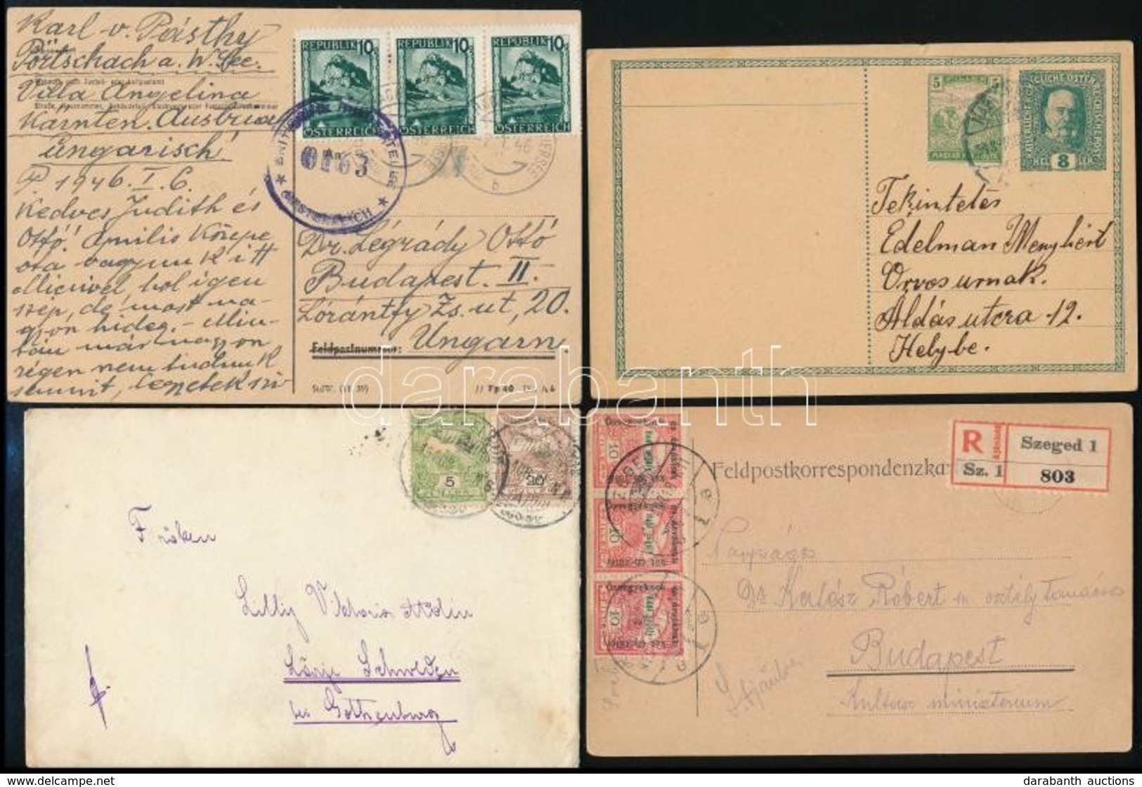 17 Db Régi Küldemény / 17 Old Covers, Postcards - Andere & Zonder Classificatie