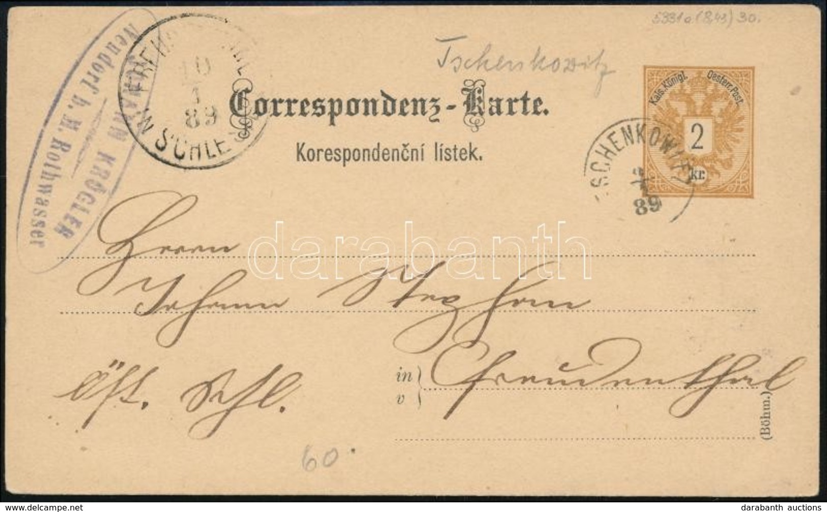 Ausztria 1889 - Andere & Zonder Classificatie