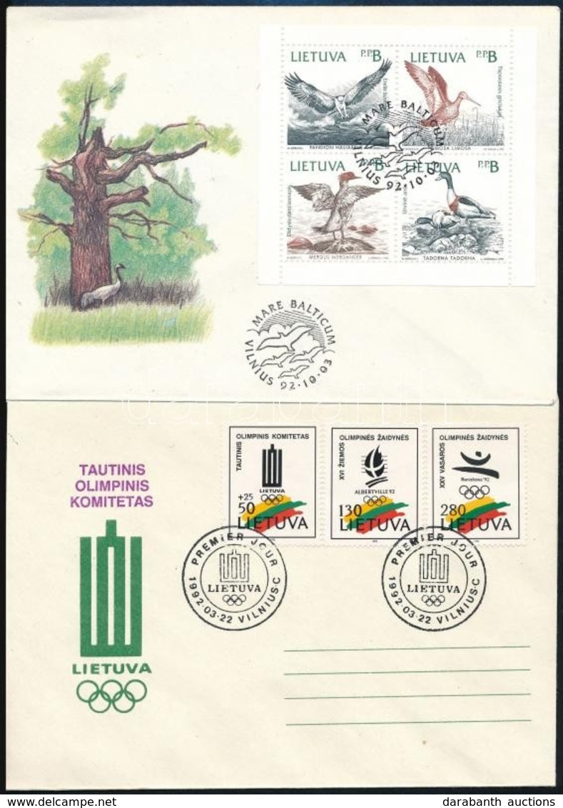 Litvánia 1992-1998 40 Db FDC - Other & Unclassified