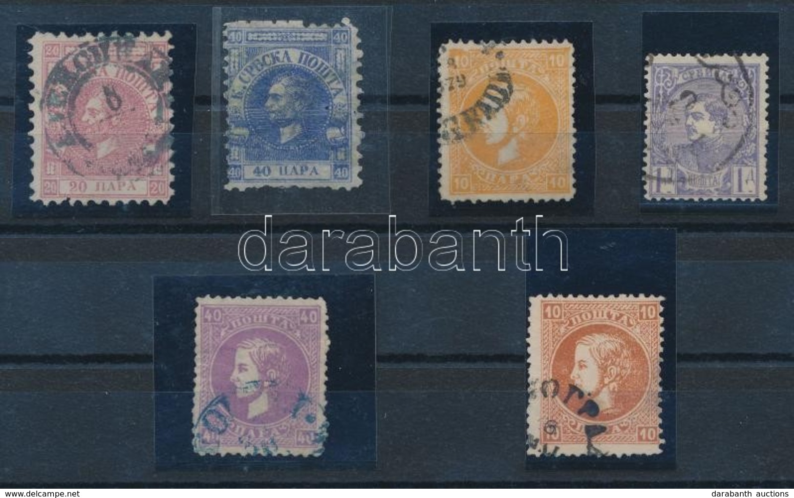 O Szerbia 6 Klasszikus Bélyeg + 3 Ex Offo Levél / Serbia 6 Classic Stamps + 3 Ex Offo Covers - Other & Unclassified