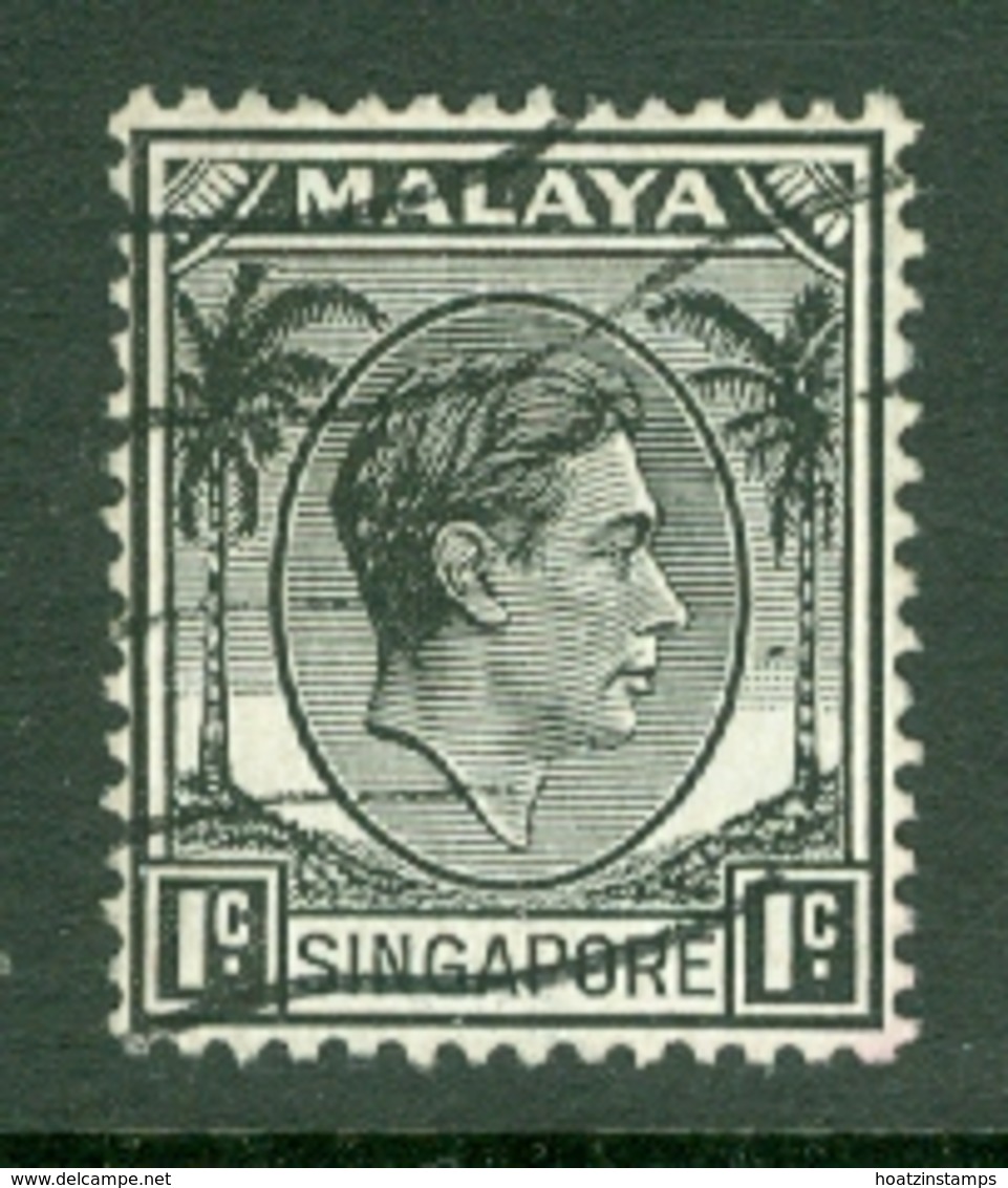 Singapore: 1948/52   KGVI   SG1    1c    [Perf: 14]    Used - Singapour (...-1959)