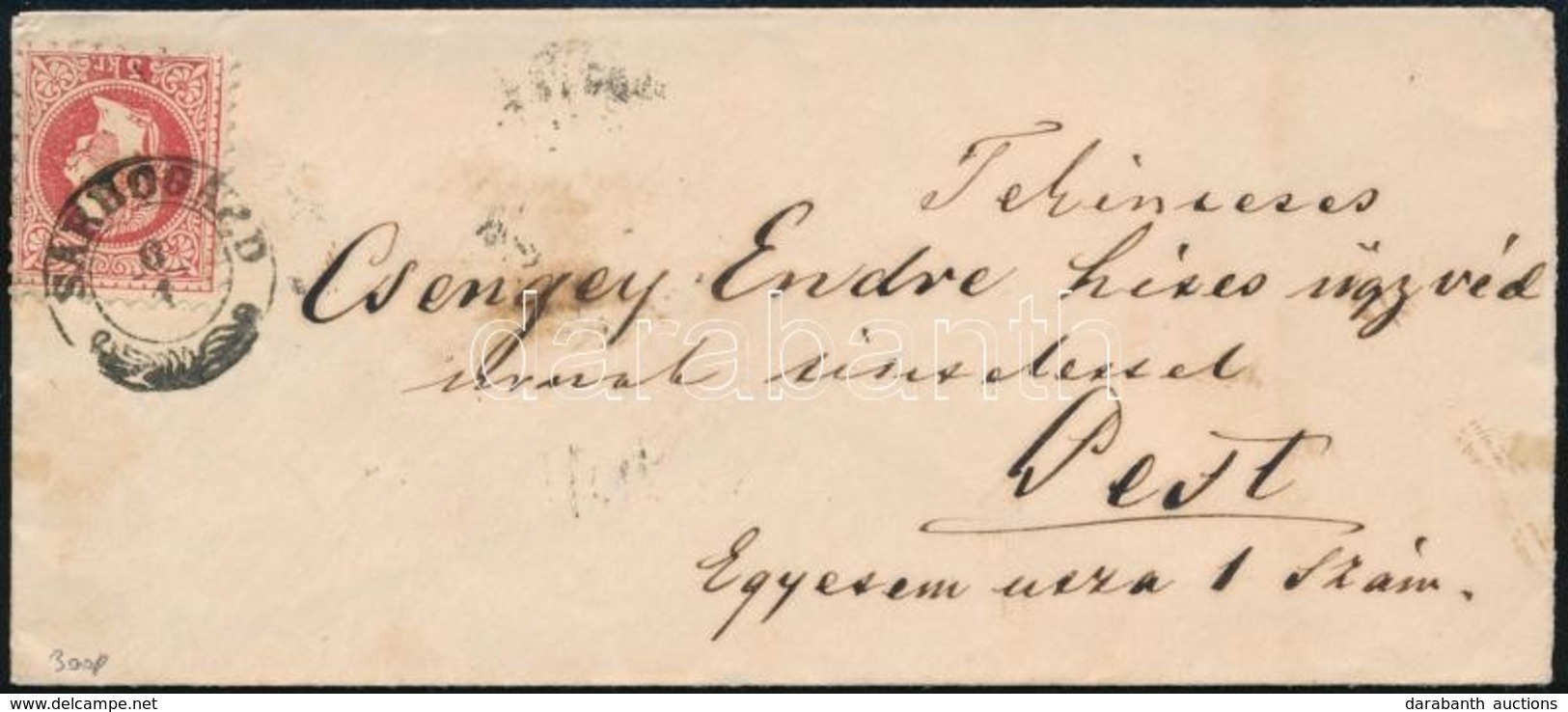 1871 5kr Levélen 'SÁRBOGÁRD' -  Pest - Other & Unclassified