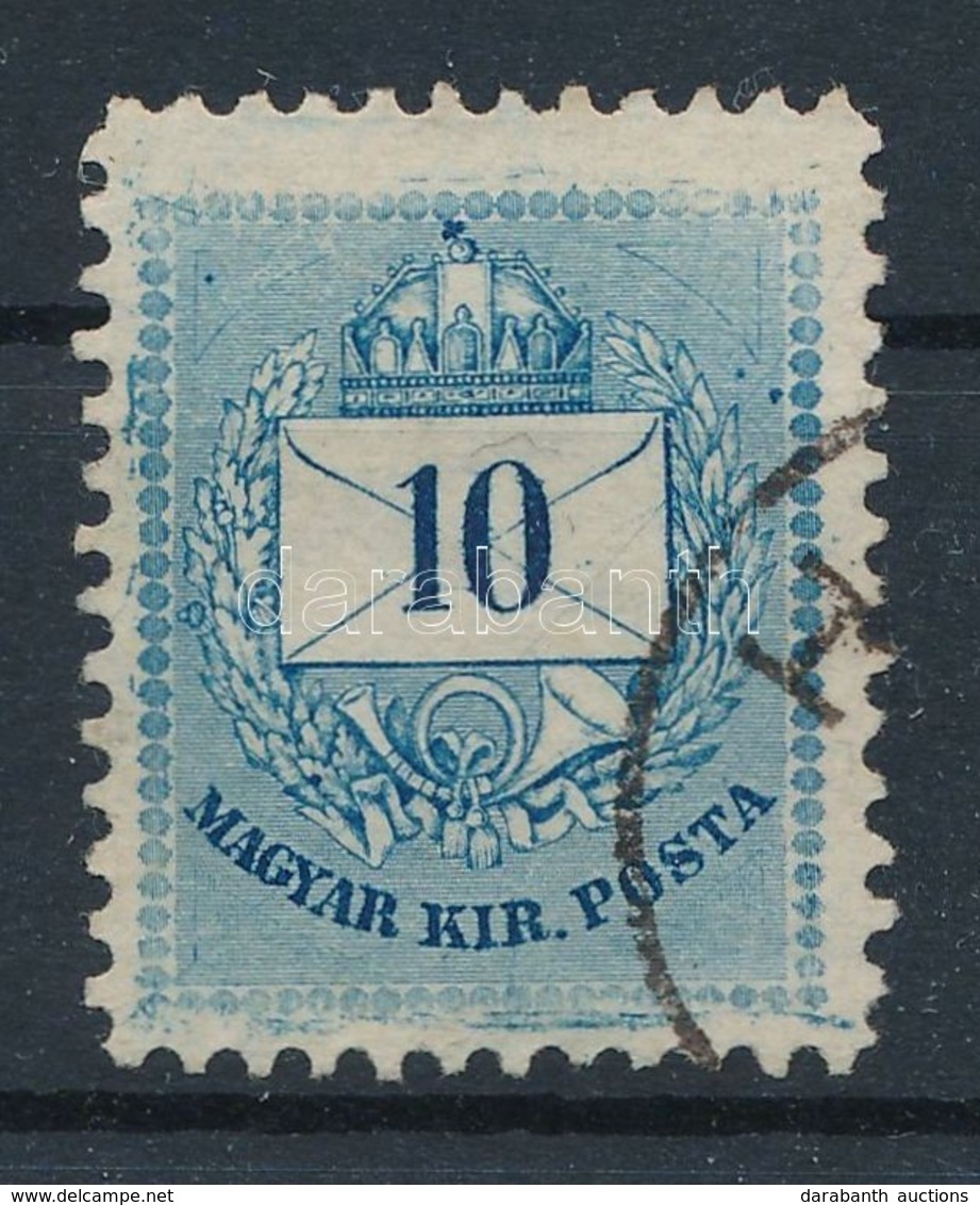 O 1881 10kr Magasra Fogazva, Lemezhibákkal - Other & Unclassified