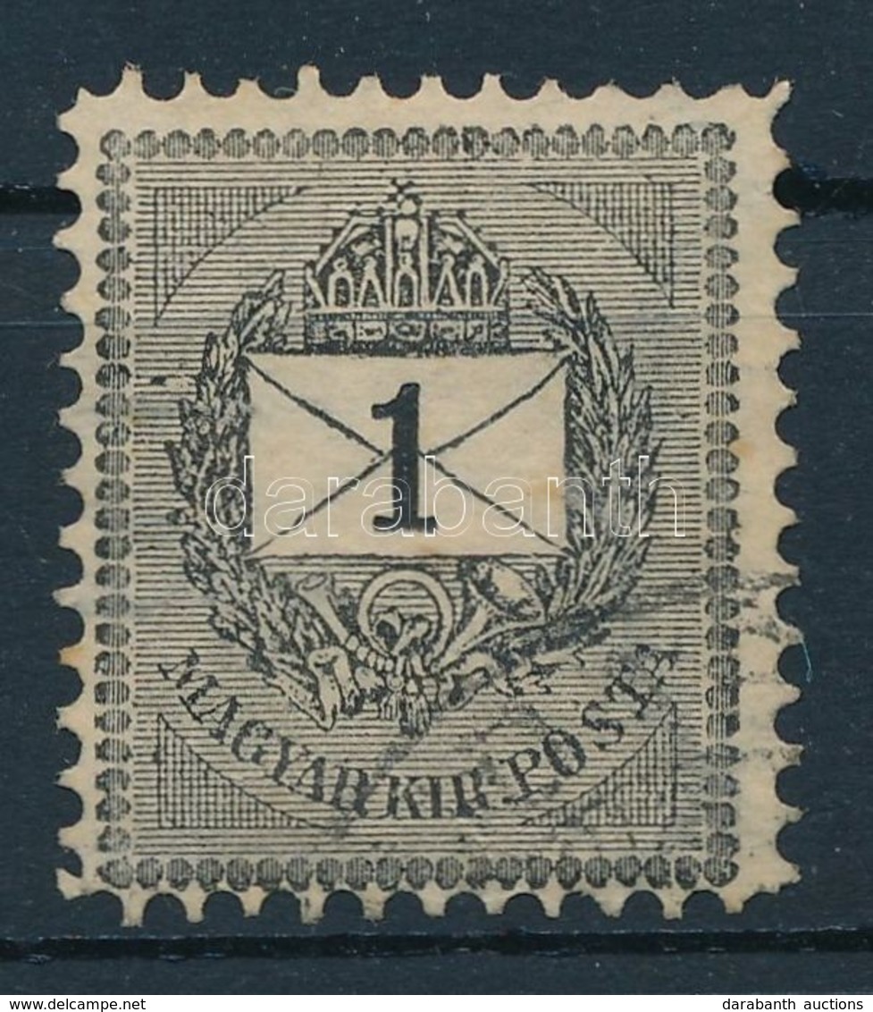 O 1889 1kr 27e, 11 1/2 Fogazással (35.000) - Andere & Zonder Classificatie