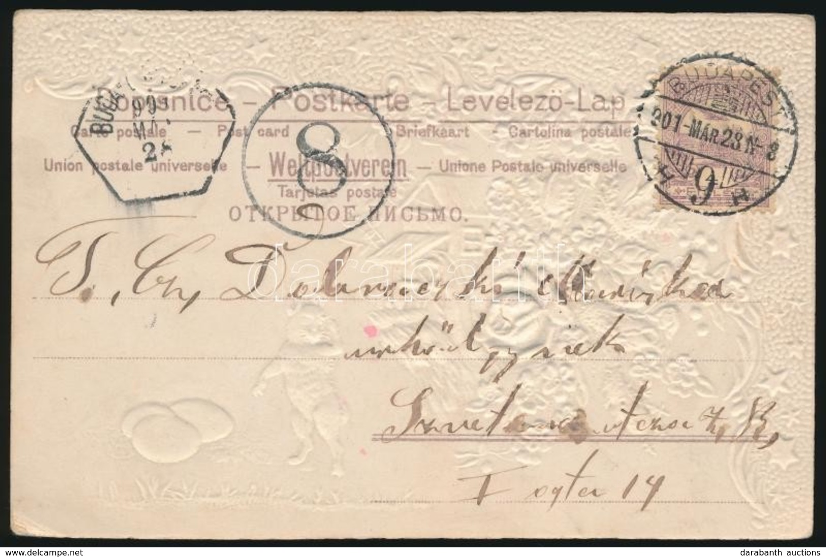 1901 Portós Képeslap / Postcard With Postage Due - Andere & Zonder Classificatie