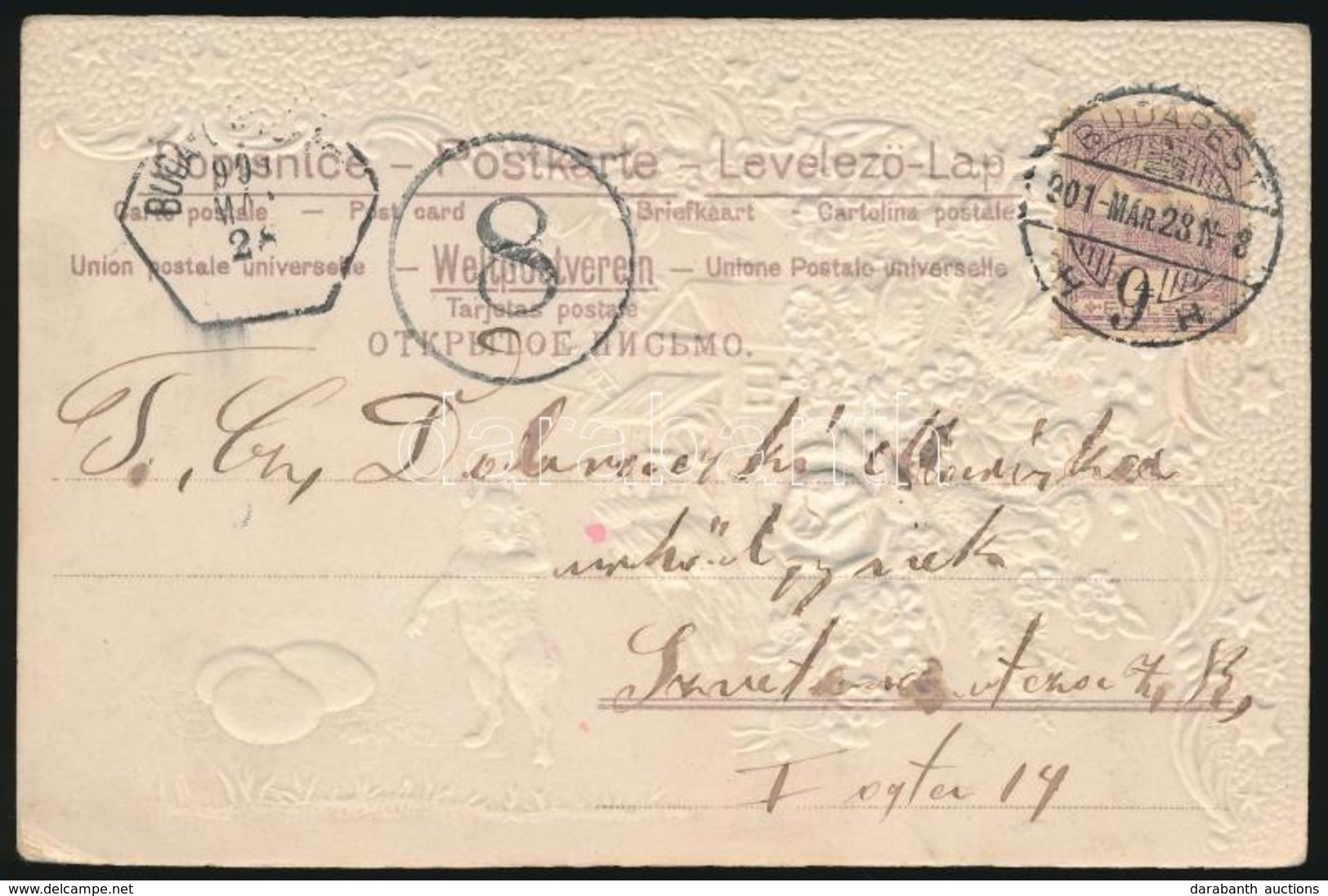 1901 Portós Képeslap / Postcard With Postage Due - Other & Unclassified