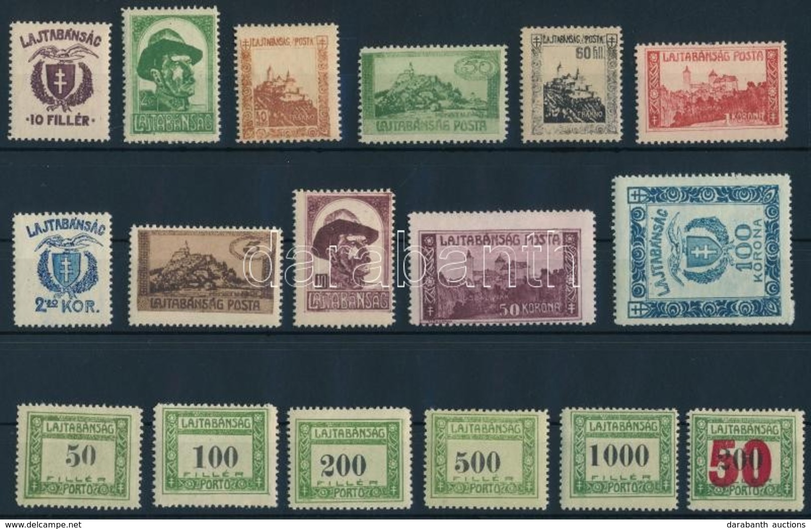 ** Nyugat-Magyarország VII. 1921 Teljes Sor (31.200) / Mi 69-79 + P1-P6 Signed: Bodor - Altri & Non Classificati