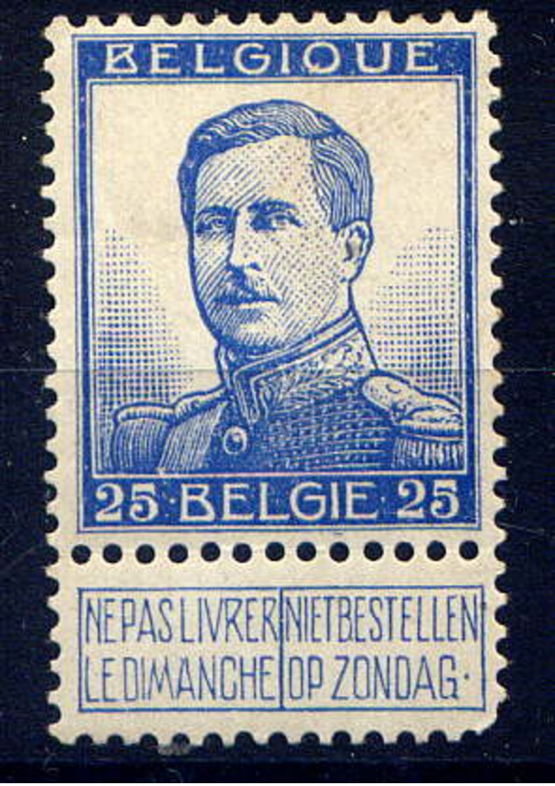 BELGIQUE - 125* - ALBERT 1er - 1912 Pellens