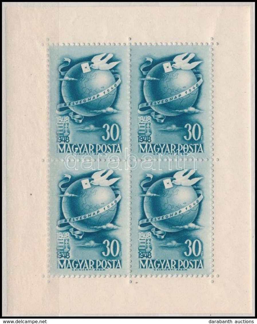 ** 1948 Bélyegnap (21.) Kisív - Altri & Non Classificati