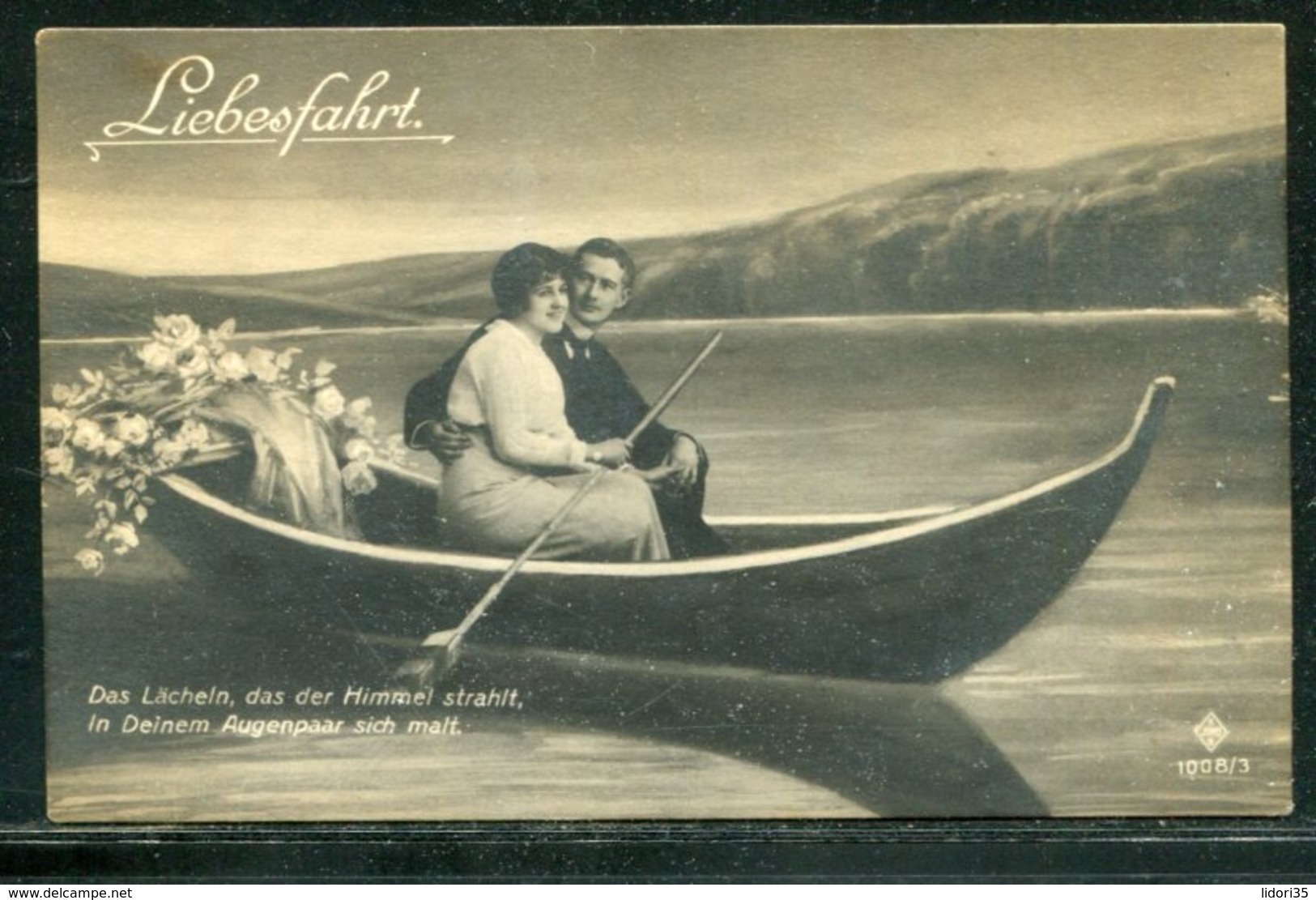 Liebesfahrt / Ca. 1911 / Paar Im Boot, Nostalgische AK (18019) - Paare