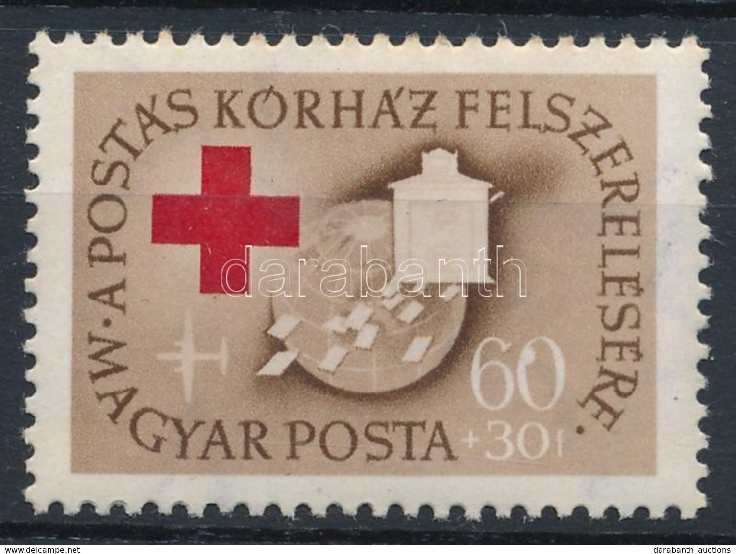 ** 1957 Postáskórház 60f Az Ismert Lemezhibával (5.000) - Other & Unclassified