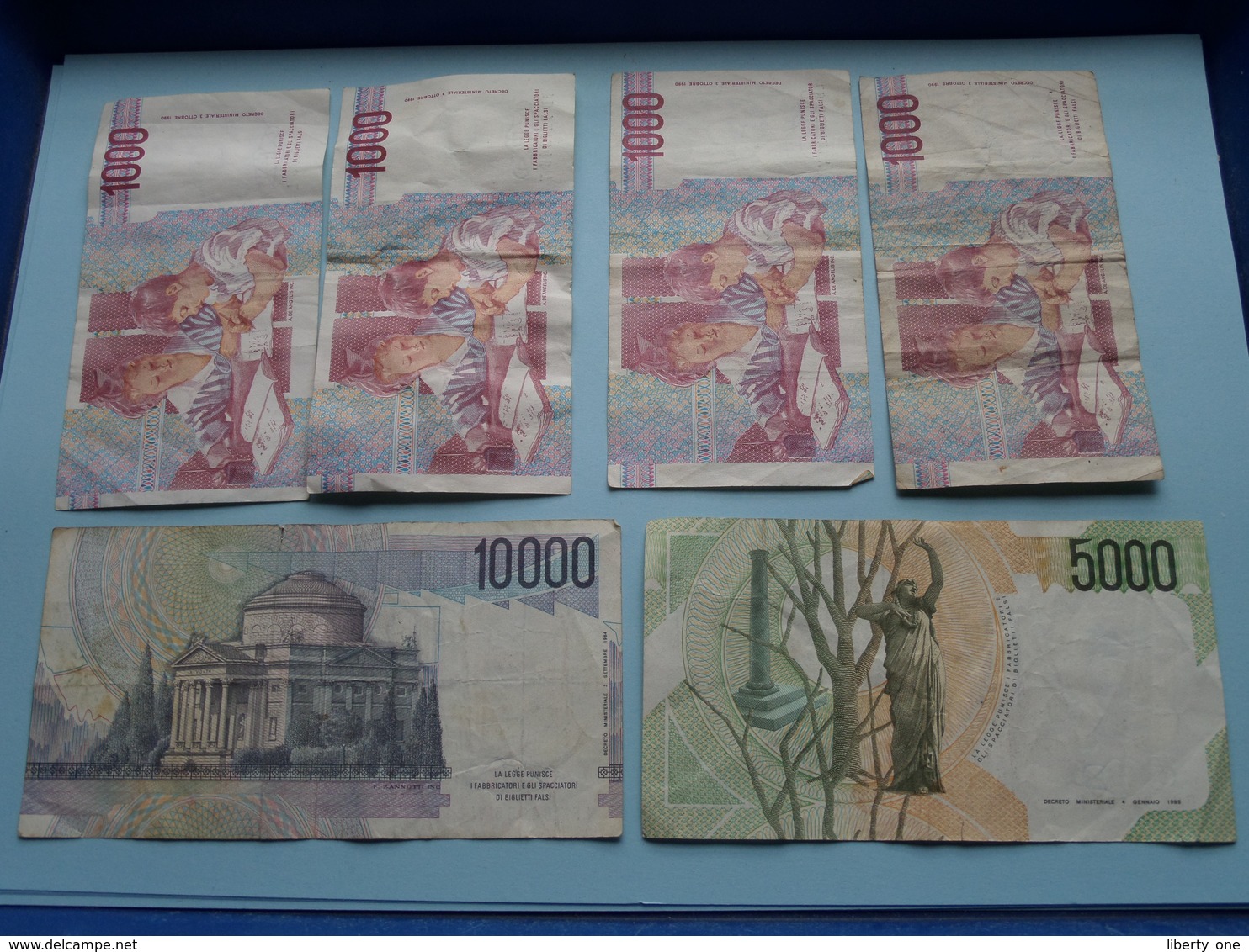 Lot Banca D'ITALIA > 10000 / 5000 / 4 X 1000 LIRE Mille ( VEDI Photo > Please See Photo ) ! - Autres & Non Classés