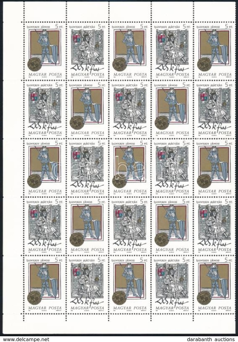 ** 1990 Történelmi Arcképcsarnok Hajtott Teljes ív (7.000) / Mi 4083-4084 Folded Complete Sheet - Andere & Zonder Classificatie