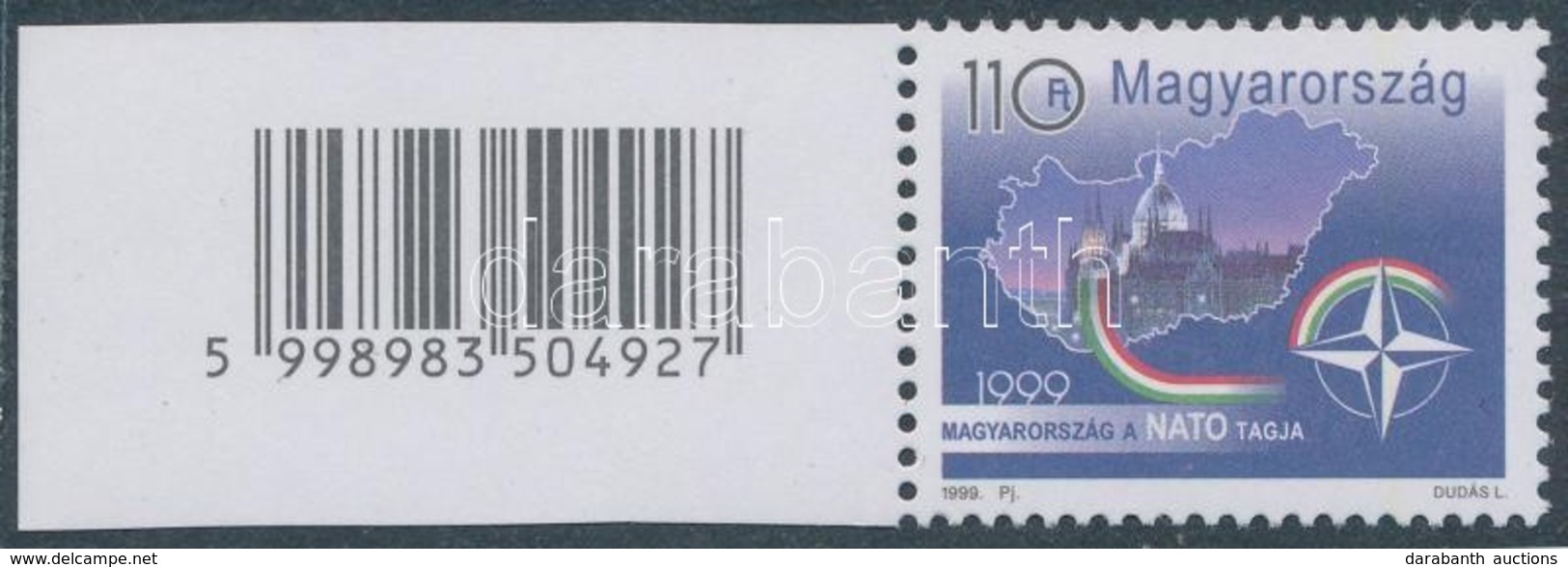 ** 1999 Nato Bélyeg újnyomat Vonalkóddal, Selymes Gumizással - Other & Unclassified