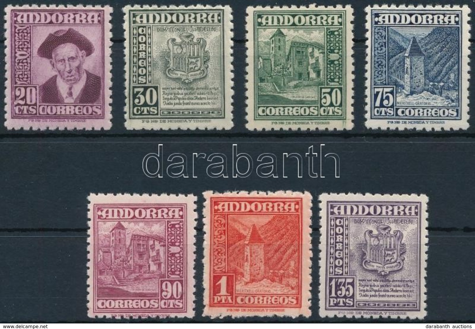 ** 1948 Forgalmi: Nemzeti Szimbólum Sor Mi 44-50 - Other & Unclassified