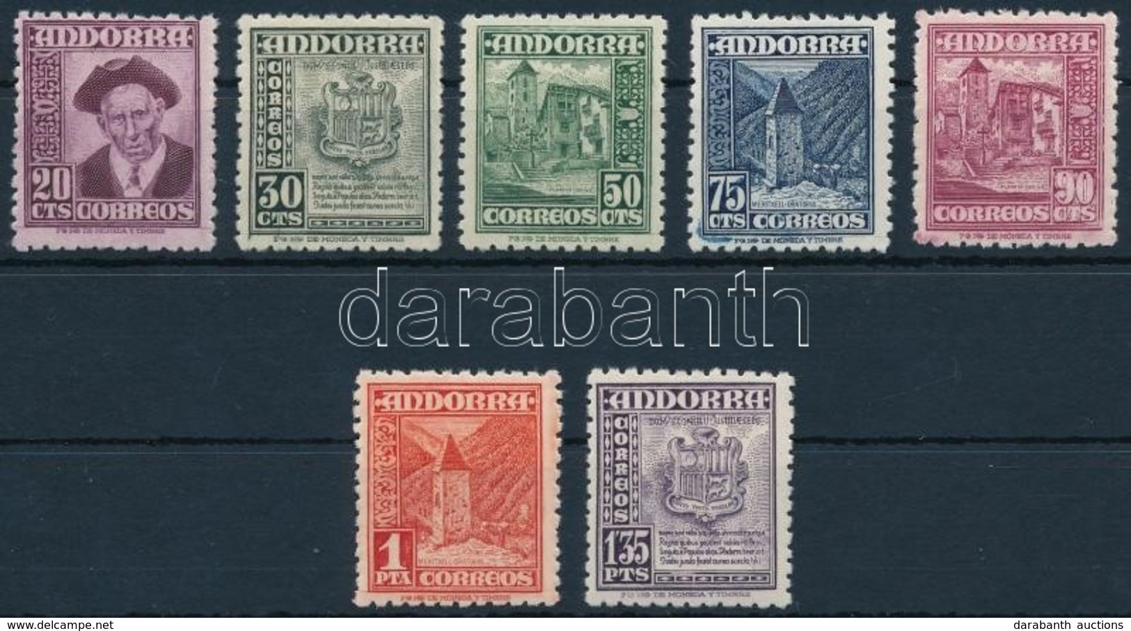 ** 1948 Forgalmi: Nemzeti Szimbólum Sor Mi 44-50 - Other & Unclassified