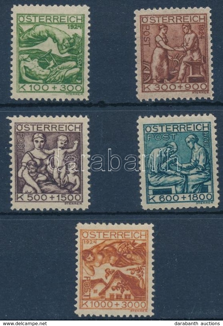 ** 1924 Tuberkulózis Sor Mi 442-446 - Other & Unclassified