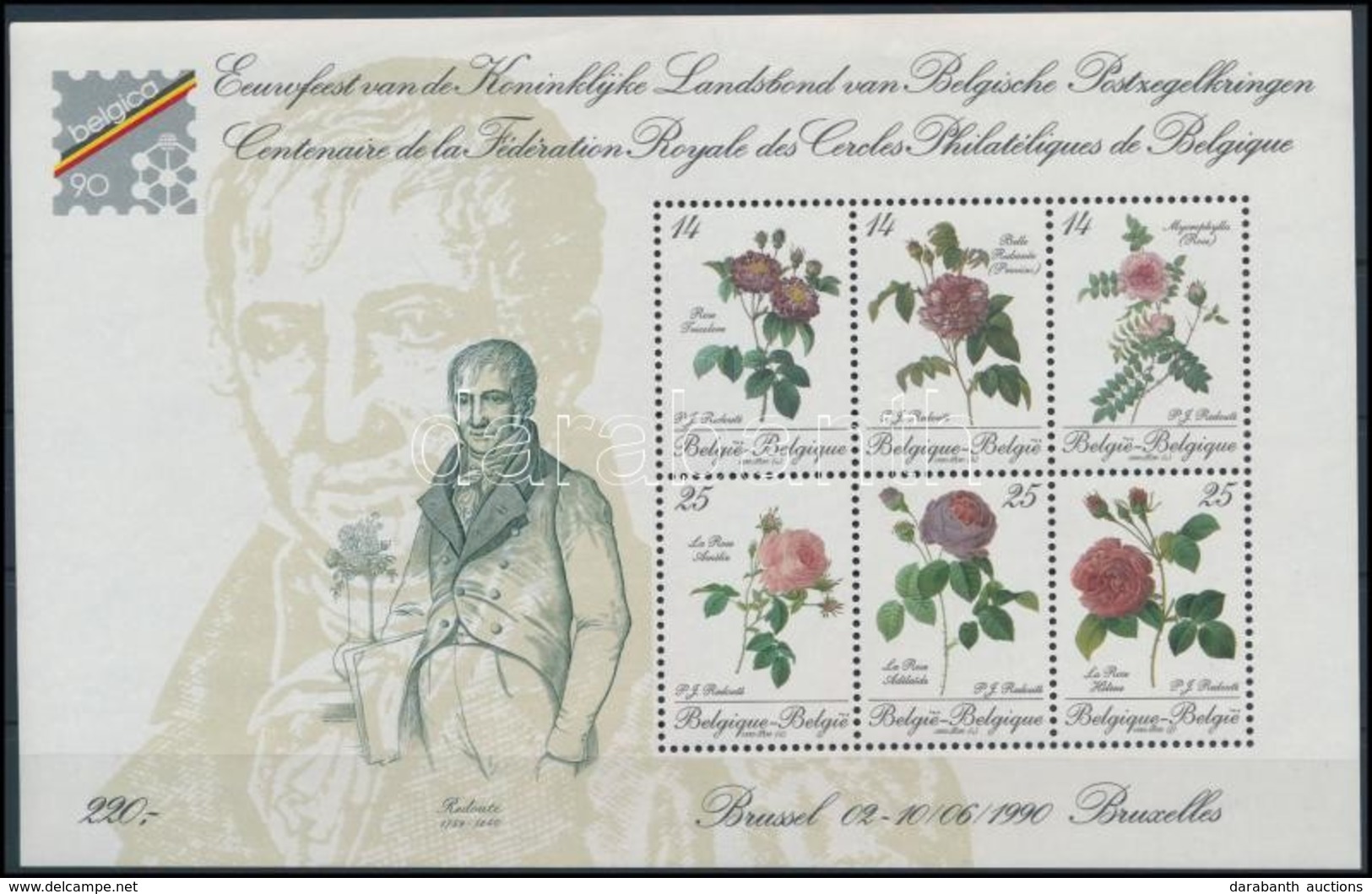 ** 1990 Nemzetközi Bélyegkiállítás Blokk,
International Stamp Exhibition Block
Mi 61 - Otros & Sin Clasificación