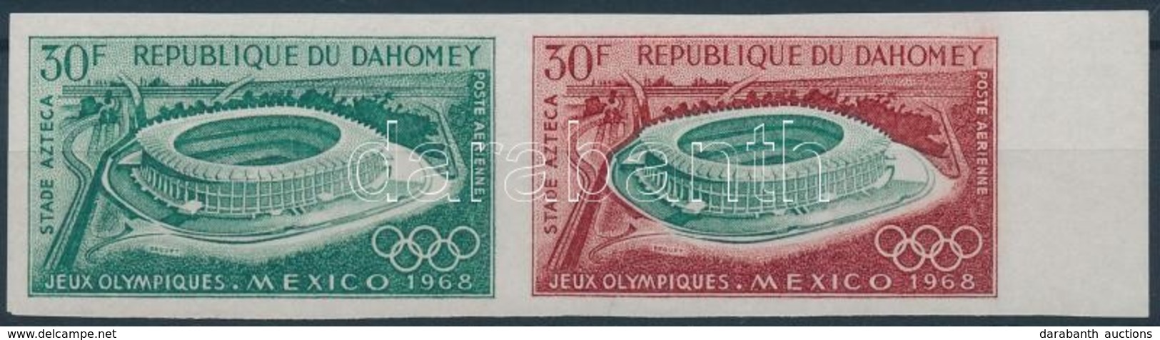 ** 1968 Nyári Olimpia Vágott 30Fr Pár Mi 360 Színpróba - Andere & Zonder Classificatie