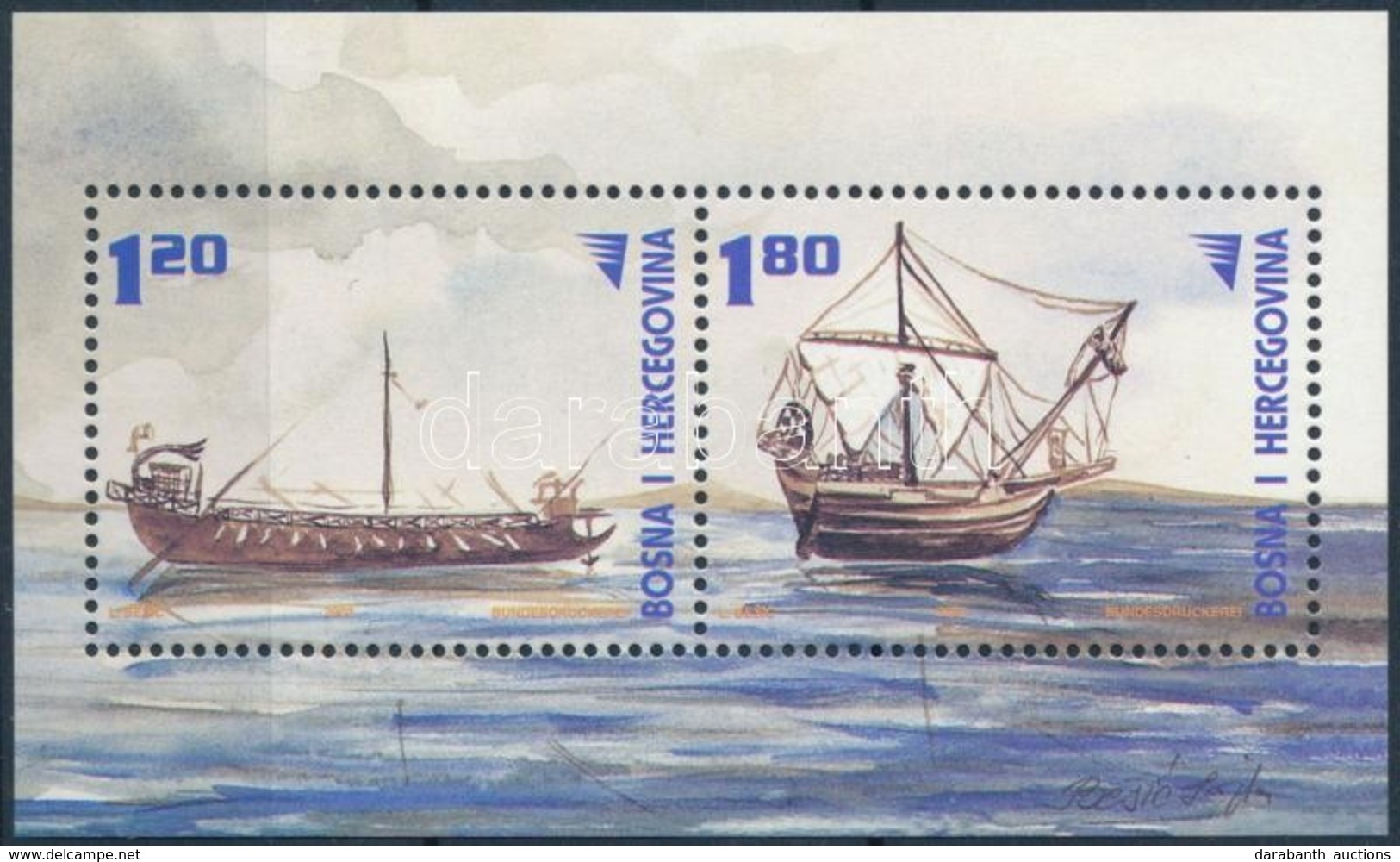 ** 2002 Hajó Blokk,
Ship Block
Mi 17 - Other & Unclassified