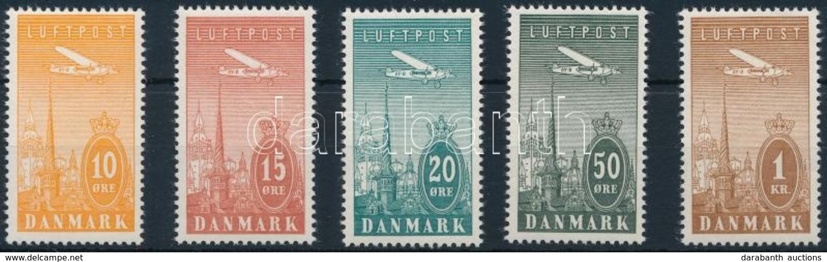 ** 1934 Repülő Sor Mi 217-221 - Other & Unclassified