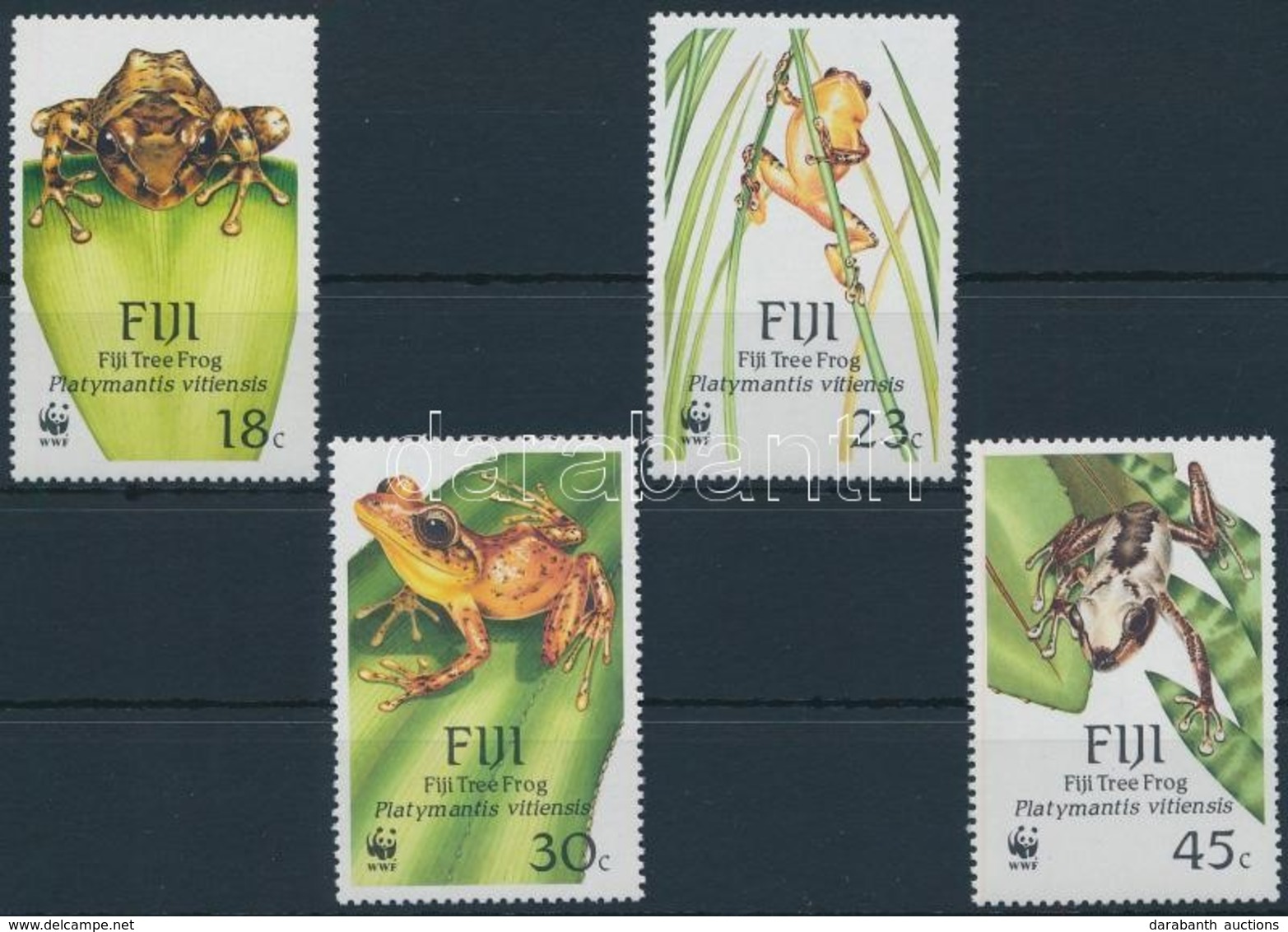 ** 1988 WWF Békák Sor,
WWF Frogs Set
Mi 586-589 - Andere & Zonder Classificatie