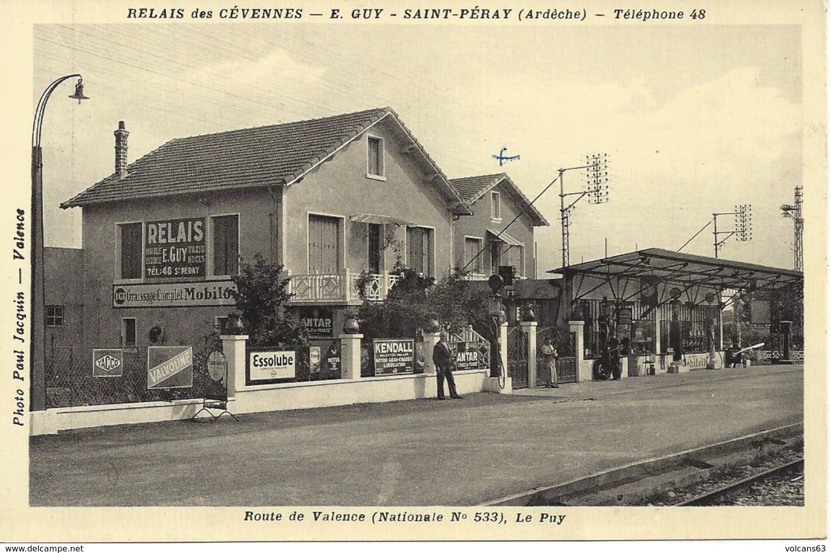 07 SAINT PERAY RELAIS DES CEVENNES  E. GUY ROUTE DE VALENCE ( NATIONALE N° 533 ) LE PUY - Saint Péray