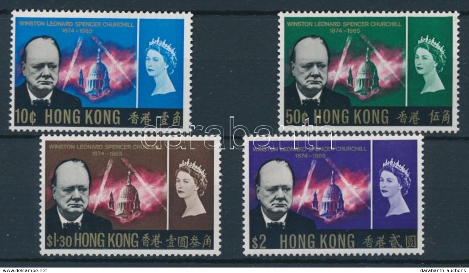 ** 1966 Churchill Halála Sor Mi 218-221 - Andere & Zonder Classificatie