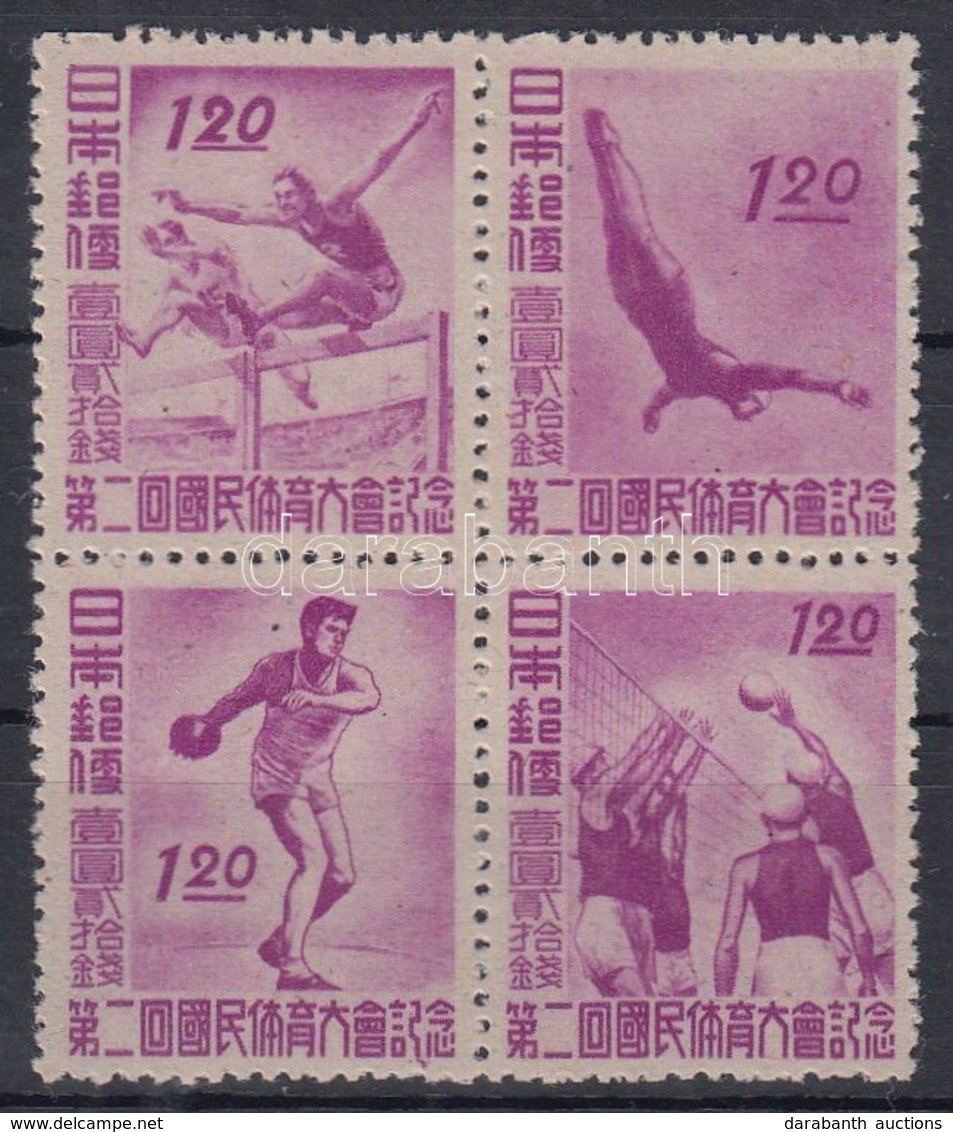 ** 1947 Sport Négyestömb Mi 384-387 - Other & Unclassified