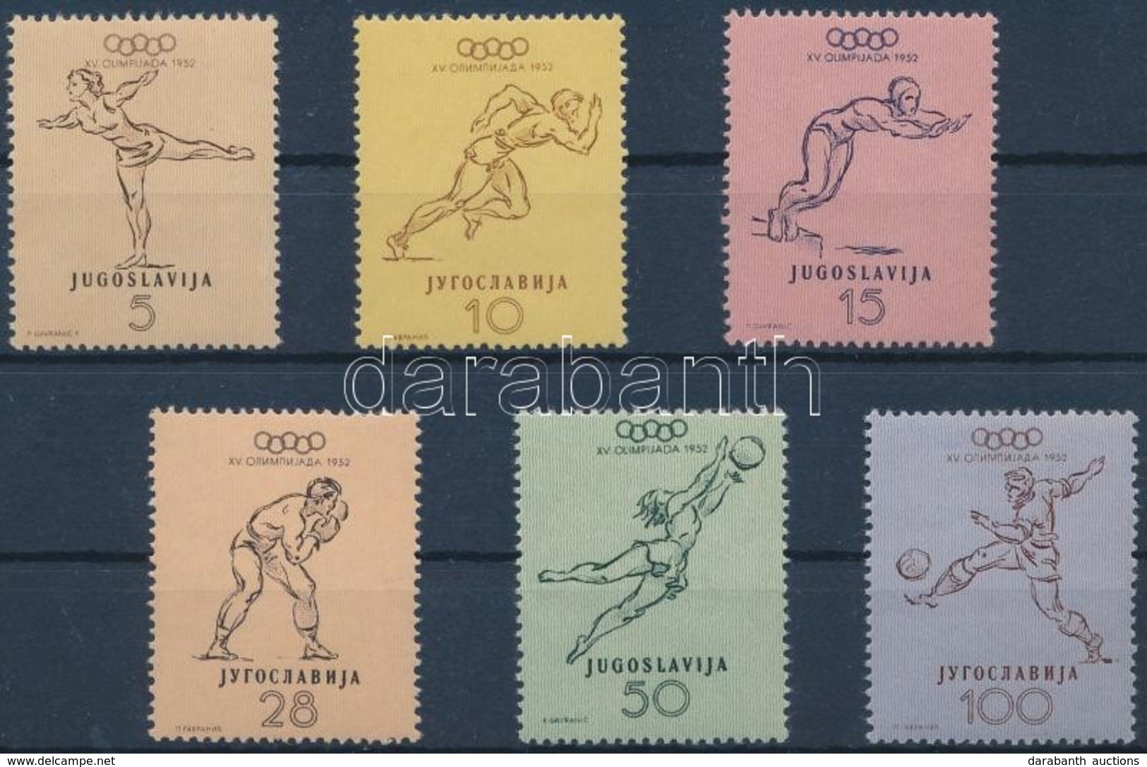 ** 1952 Olimpia Sor Mi 698-703 - Other & Unclassified