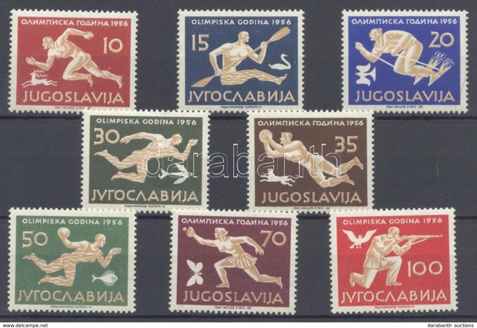 ** 1956 Melbourne Olimpia Mi 804-811 - Other & Unclassified