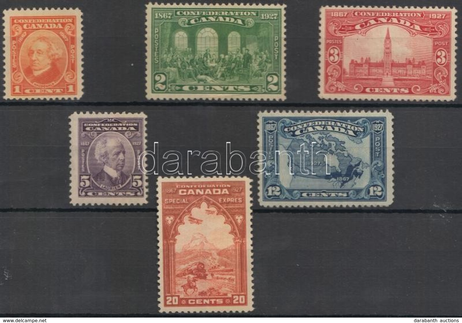 * 1927 Forgalmi Bélyeg Sor / Definitive Stamp Set Mi 118-123 - Other & Unclassified
