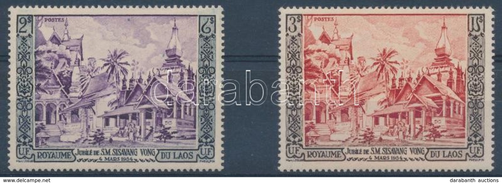 ** 1954 Vong Király Sor Záróérték Nélkül Mi 40-41 - Other & Unclassified