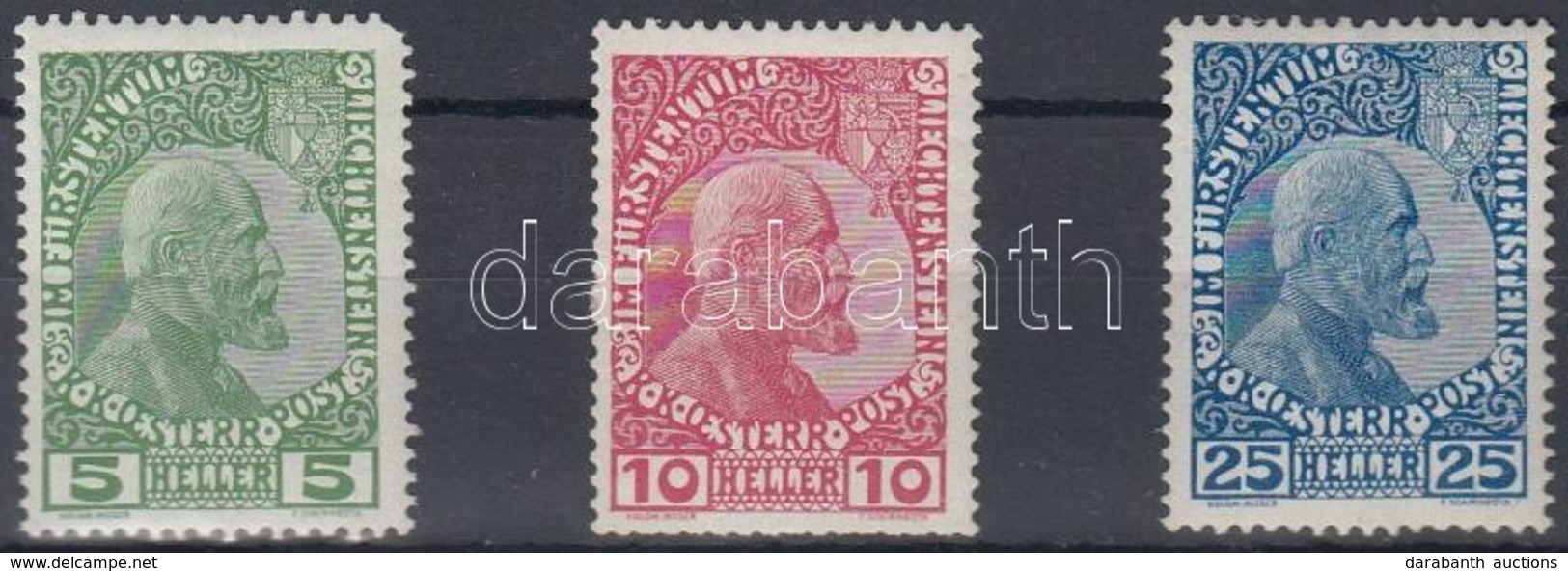 * 1912 Mi 1-3 X (Mi 1 Sarokfog Hiány, Betapadások) - Altri & Non Classificati