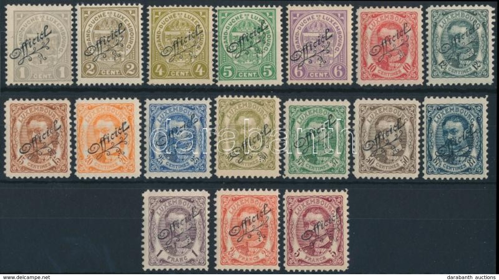 * 1908 Hivatalos Sor Mi 76-92 - Other & Unclassified