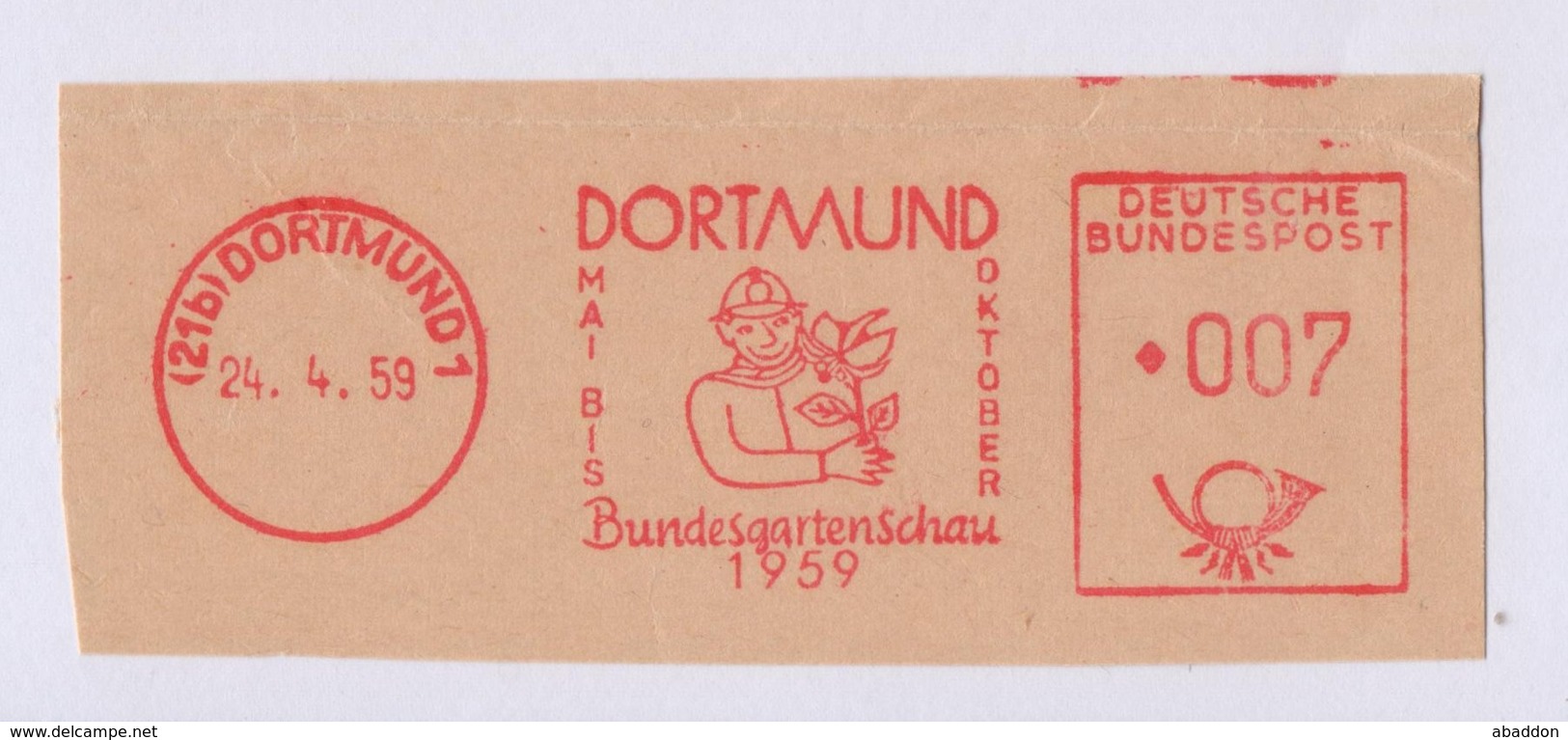 BRD AFS - DORTMUND, Bundesgartenschau Dortmund 1959 - Autres & Non Classés