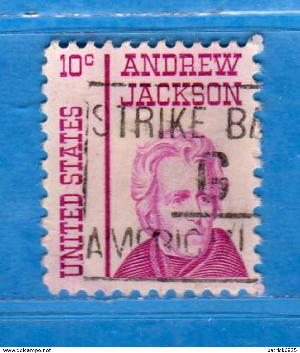 (Us2) USA °-1967-68 - Américains Célèbres- ANDREW JACKSON.  Yvert . 819  .  USED.  Vedi Descrizione - Usati
